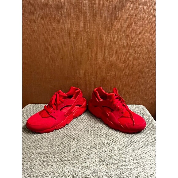 NIKE YOUTH AIR HUARACHE RUN # 654275-800 RED RUNNING SHOES SIZE 6Y - Picture 4 of 6